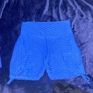 Royal Blue Scrunch Shorts